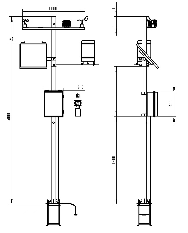 智慧農(nóng)業(yè)氣象站產(chǎn)品結構圖